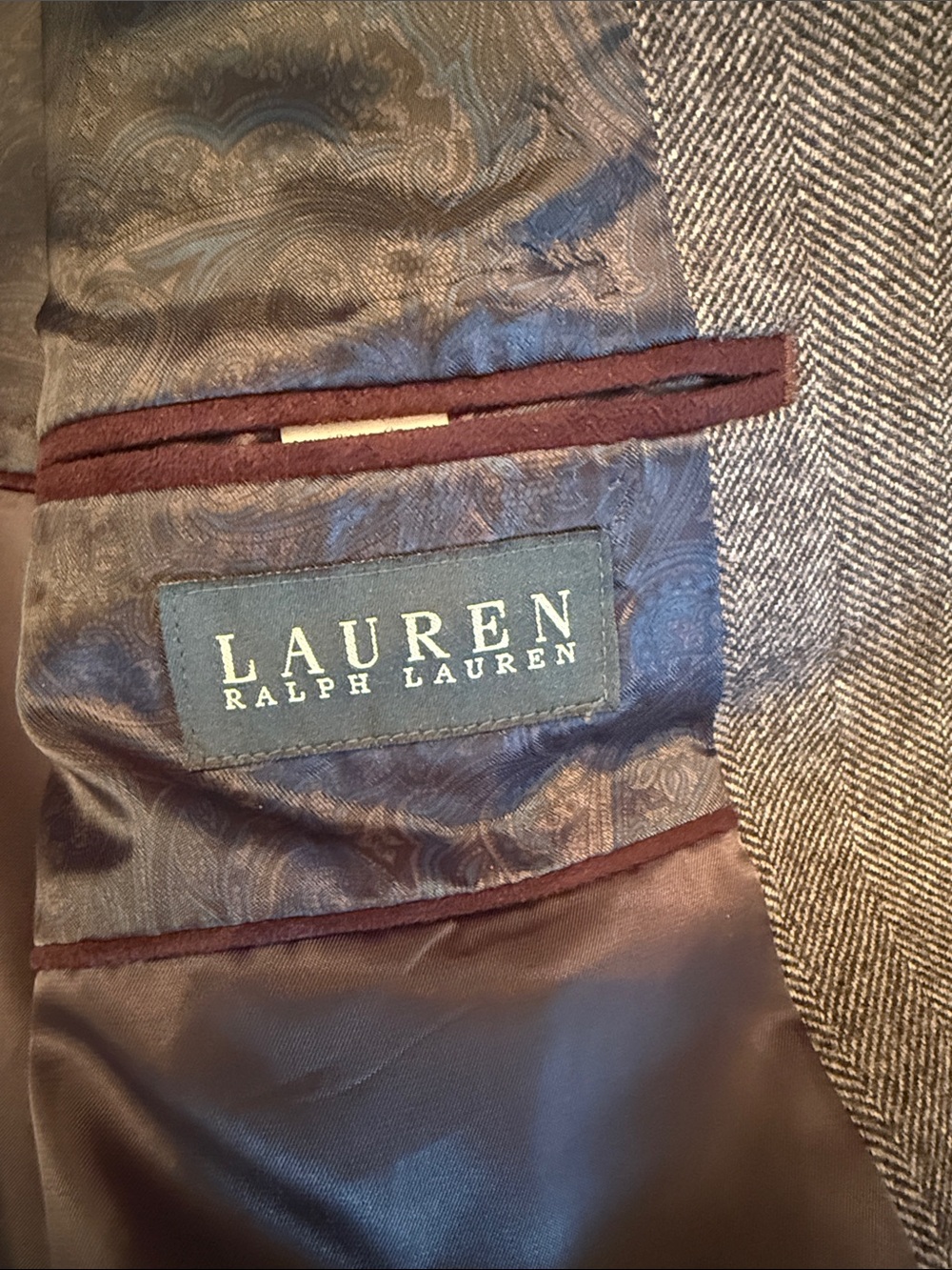 Lauren Ralph Lauren gray Herringbone Sport Coat - Picture 3 of 17